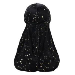 durag veludo preto estrela