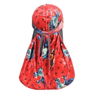 durag de veludo Louis Vuitton vermelho