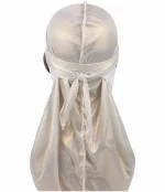 durag brilhante bege
