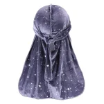 durag veludo cinza estrela