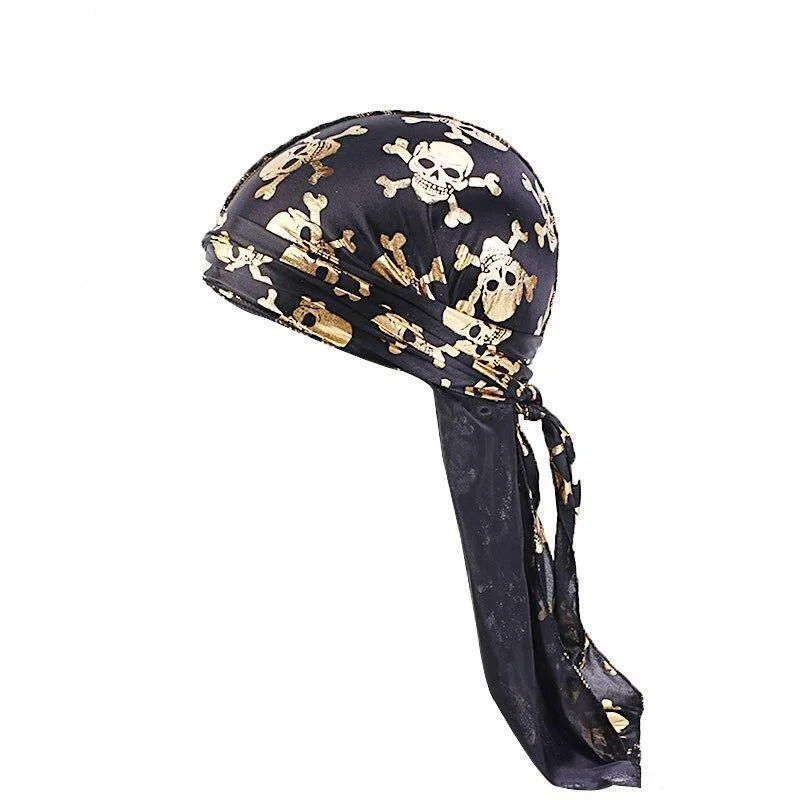 Durag Cabeça de Morte Dourada
