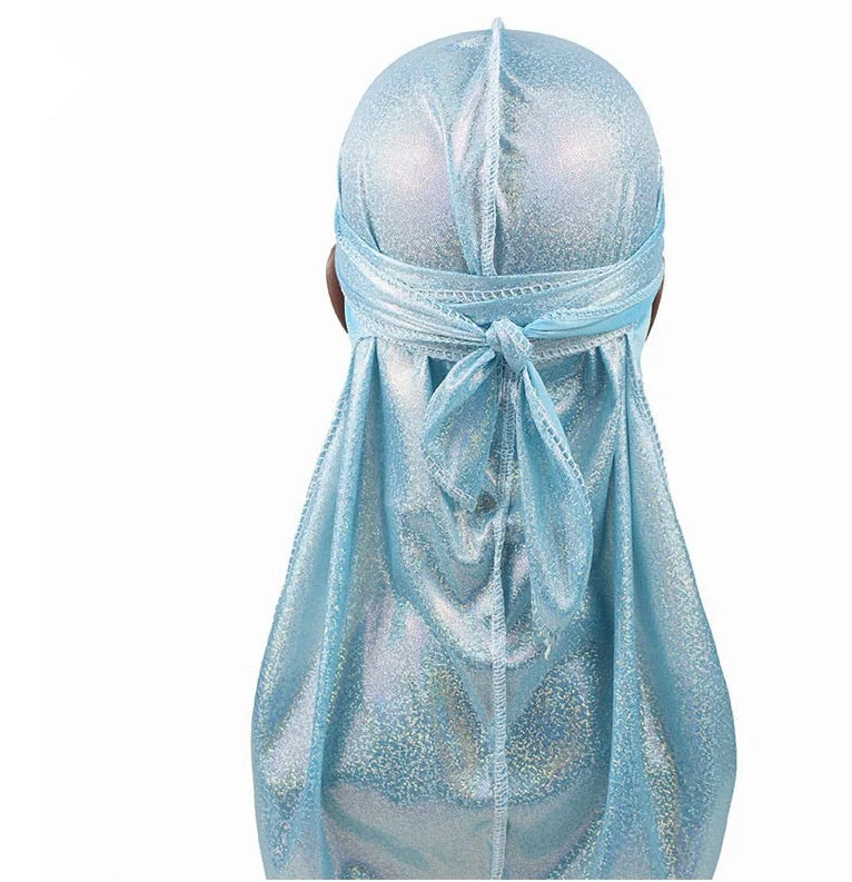 durag brilhante azul