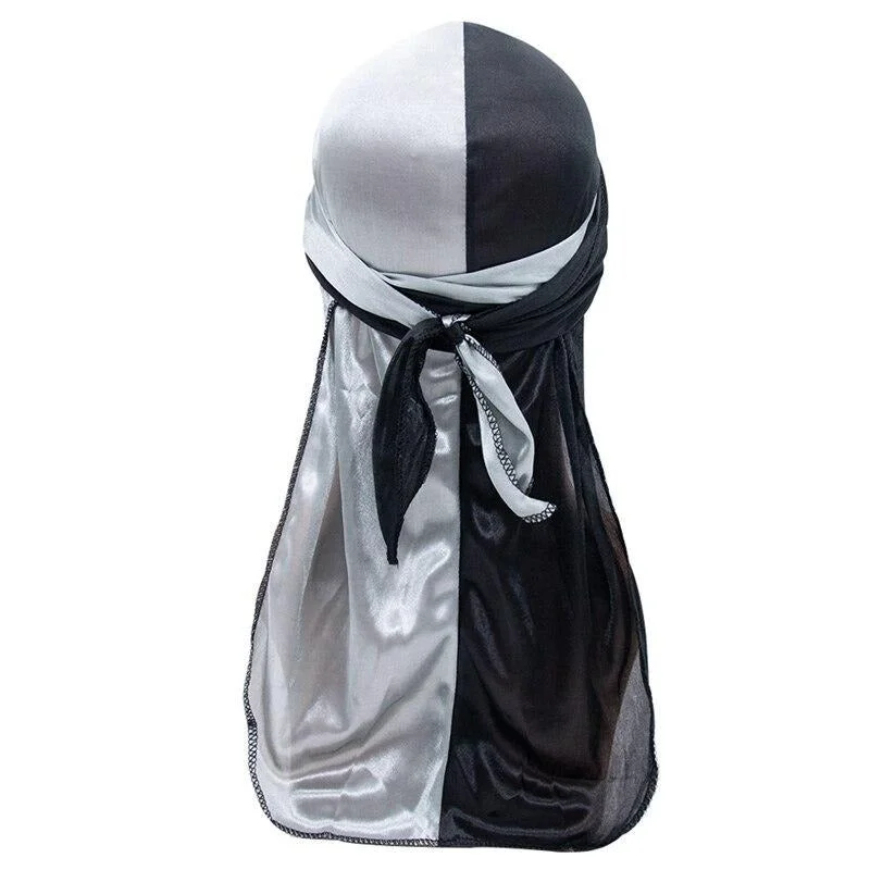 Durag Preto e Cinza