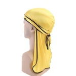 durag amarelo com borda preta