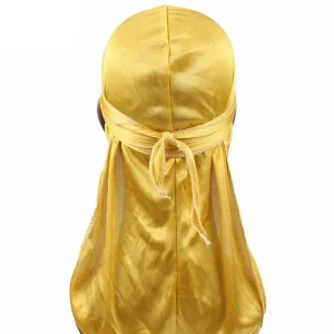 durag de cetim dourado