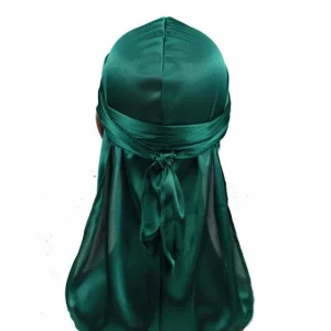 durag de cetim verde escuro