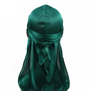 Durag de seda verde