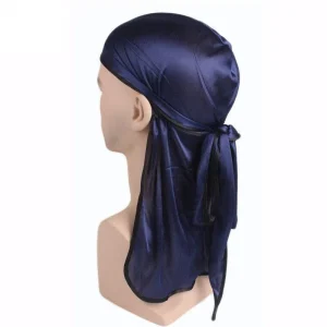durag azul com borda preta