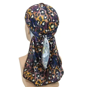 durag leopardo roxo