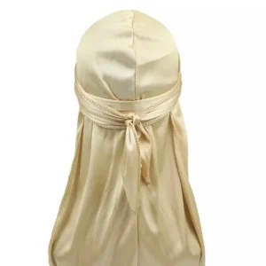 durag de cetim bege