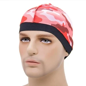 boné de onda camuflado vermelho