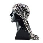 durag veludo estampa de leopardo