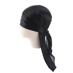 durag masculino seda preta