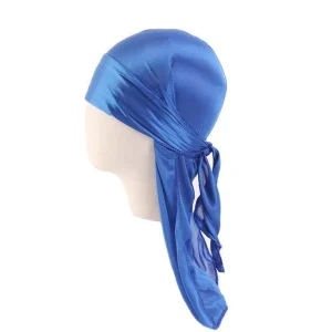 durag masculino seda azul