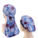 durag com padrões africanos