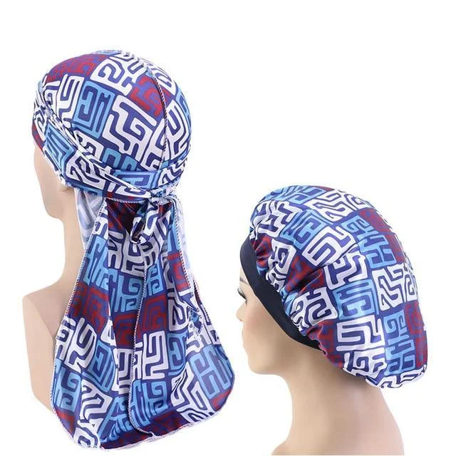 Durag com padrões africanos