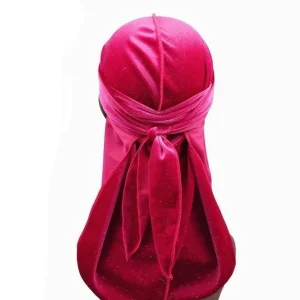 durag veludo luxuoso - charme vermelho