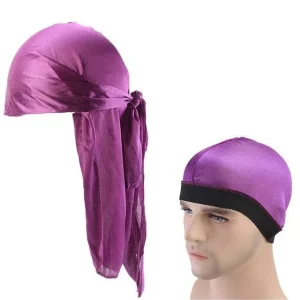 durag masculino roxo + touca de ondas