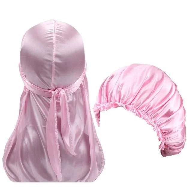 Durag Feminino Touca Rosa