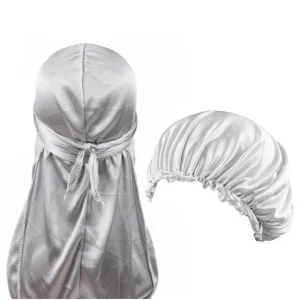 durag feminino touca cinza