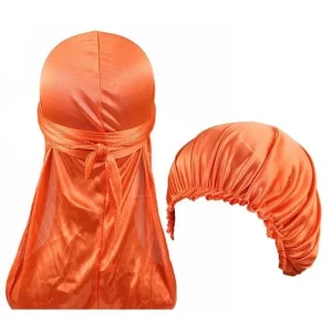 durag feminino touca laranja