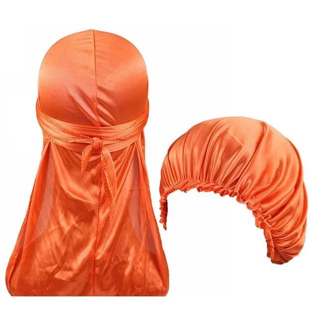 durag feminino touca laranja