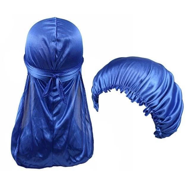 Durag Feminino Touca Azul