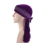 durag veludo strass roxo