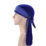 durag veludo strass azul