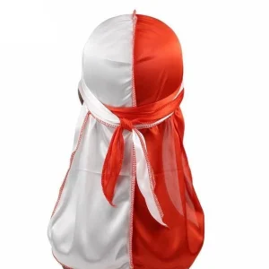 durag branco vermelho
