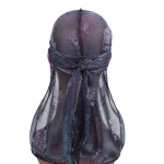 durag masculino transparente azul