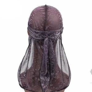 durag feminino transparente roxo