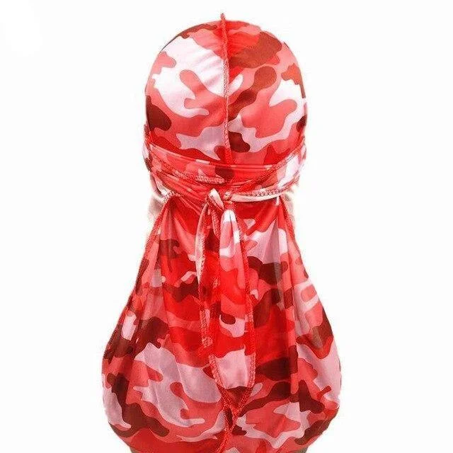 durag masculino camuflagem laranja