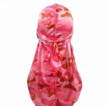 durag feminino camuflagem rosa