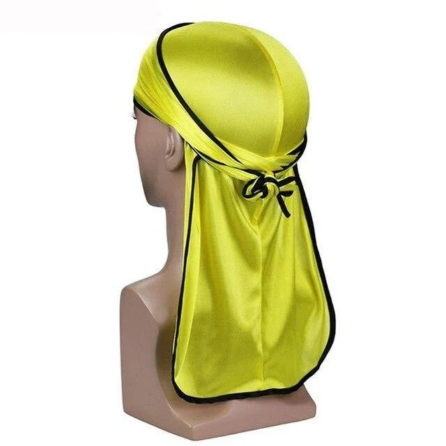 durag amarelo acabamentos pretos