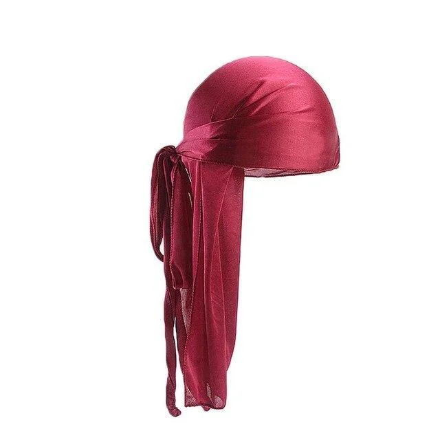 Durag Feminino Vermelho Bordô