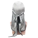 durag masculino cinza e preto