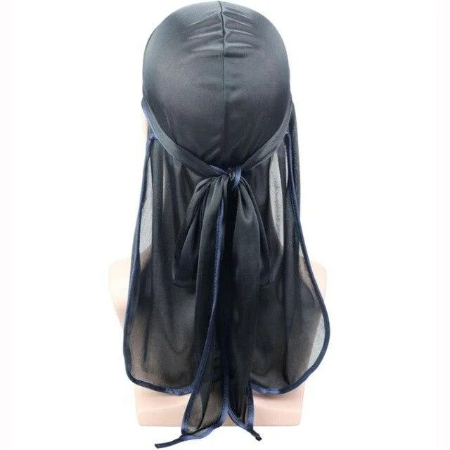 Durag Masculino Cinza Azul