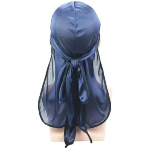 durag masculino azul e preto