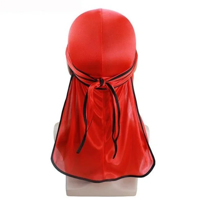 durag feminino vermelho e preto