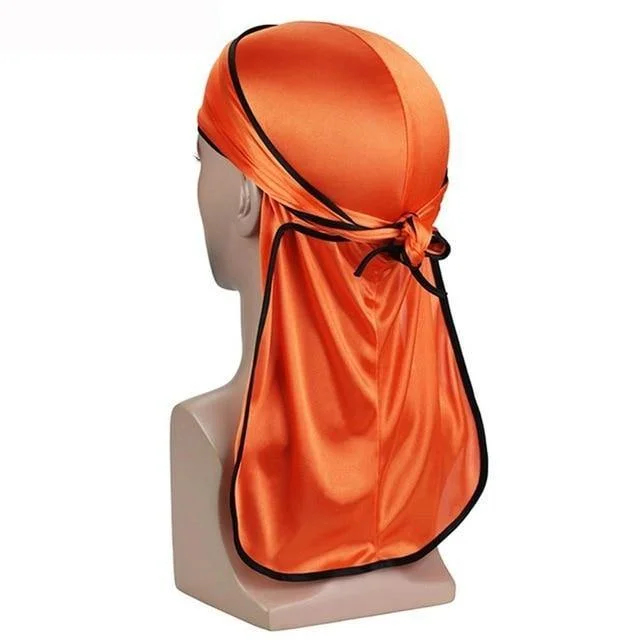 Durag Laranja Preto