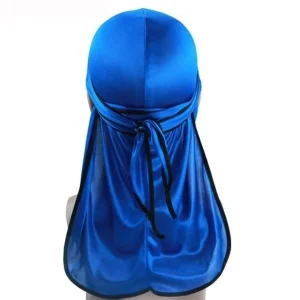 durag feminino azul e preto