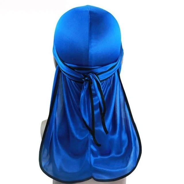 Durag Feminino Azul e Preto