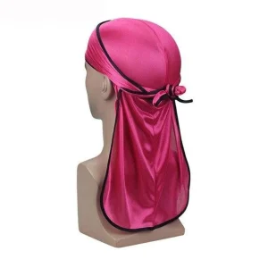 durag rosa acabamentos pretos