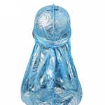 durag feminino flor dourada