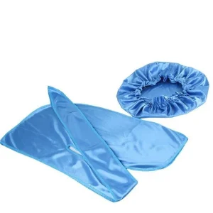 durag feminino cetim azul claro