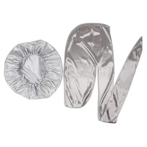 durag feminino satin cinza