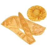 durag feminino satin dourado