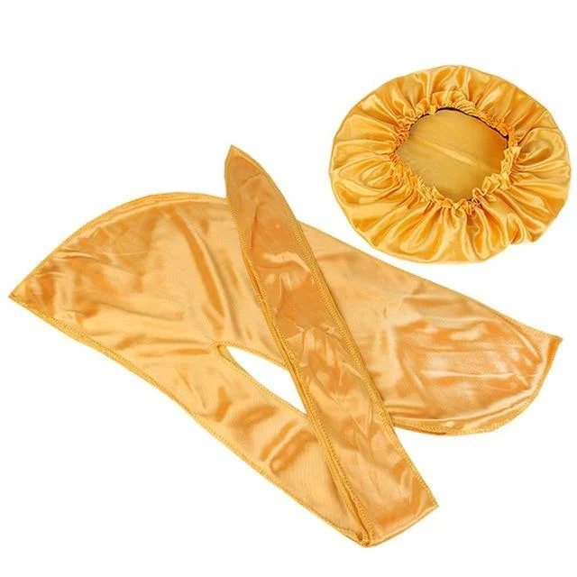 Durag Feminino Satin Dourado