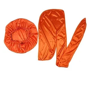 durag feminino cetim laranja